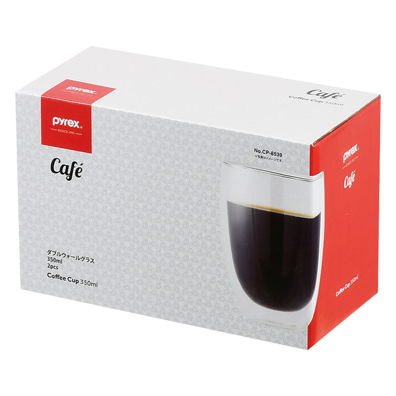【お取り寄せ商品】PYREX ダブルウォールグラス 350ml 2個組