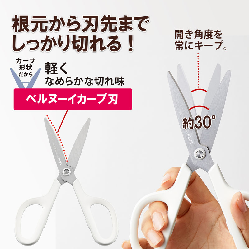 PLUS フィットカットカーブ スタンダード 左右対称型 ホワイト