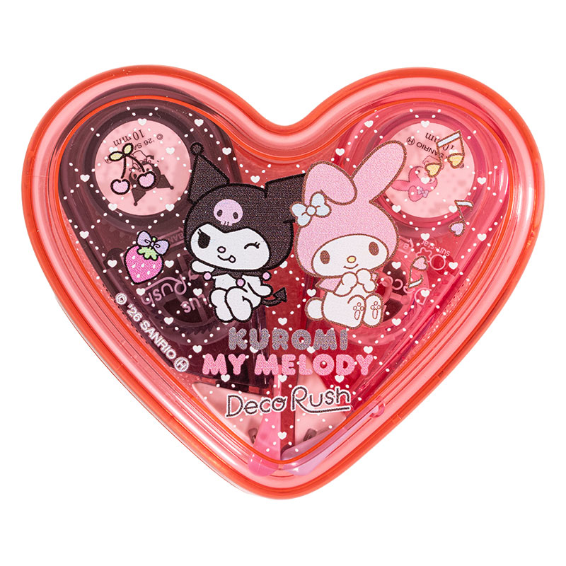 デコラッシュ ハートケースセット マイメロディ&クロミ 10mm幅