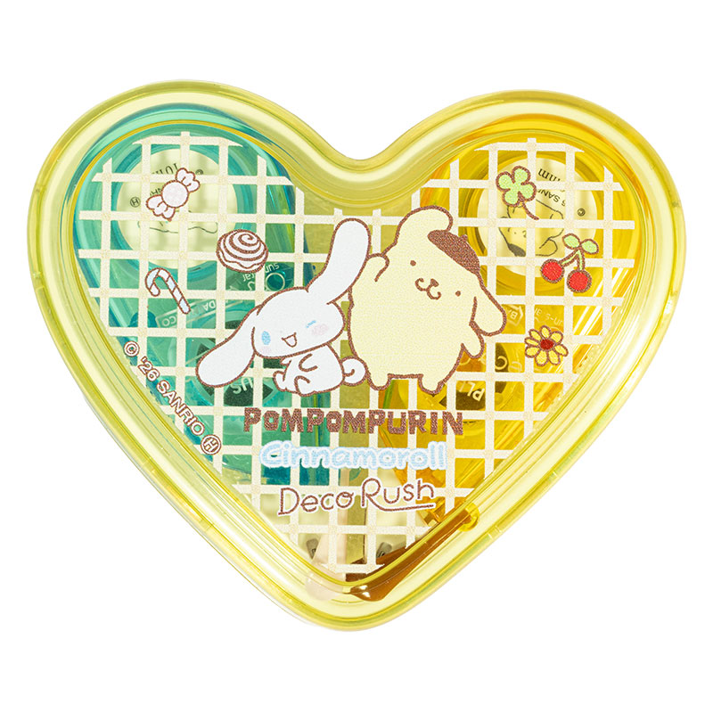 デコラッシュ ハートケースセット ポムポムプリン&シナモロール 10mm幅