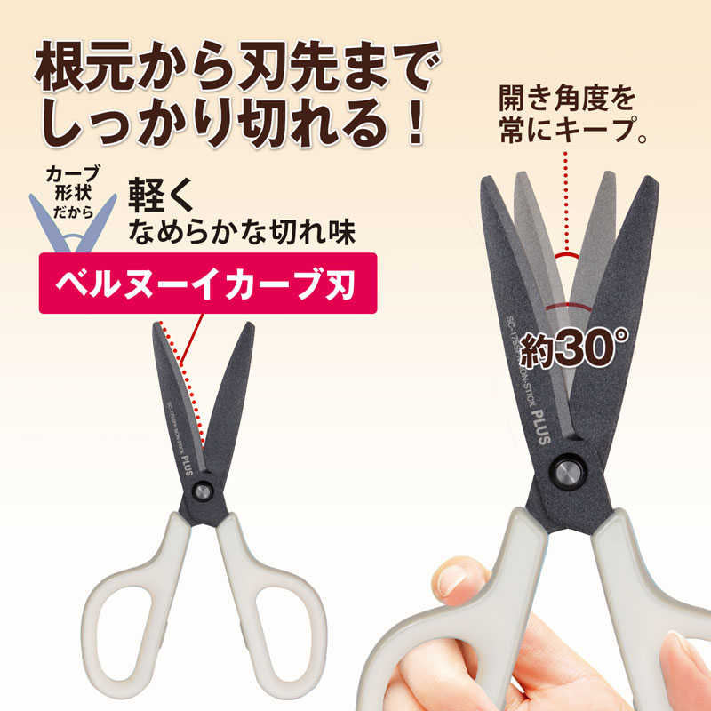 フィットカットカーブ フッ素3D刃 左右対称型 キャップ付 ホワイト