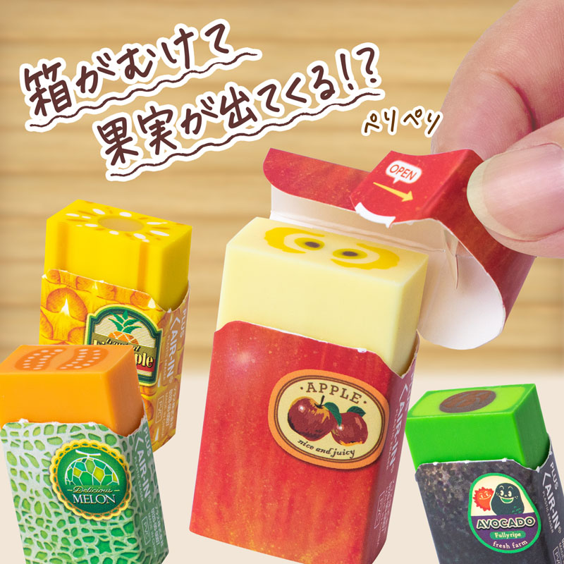 エアイン フルーツ消しゴム リンゴ