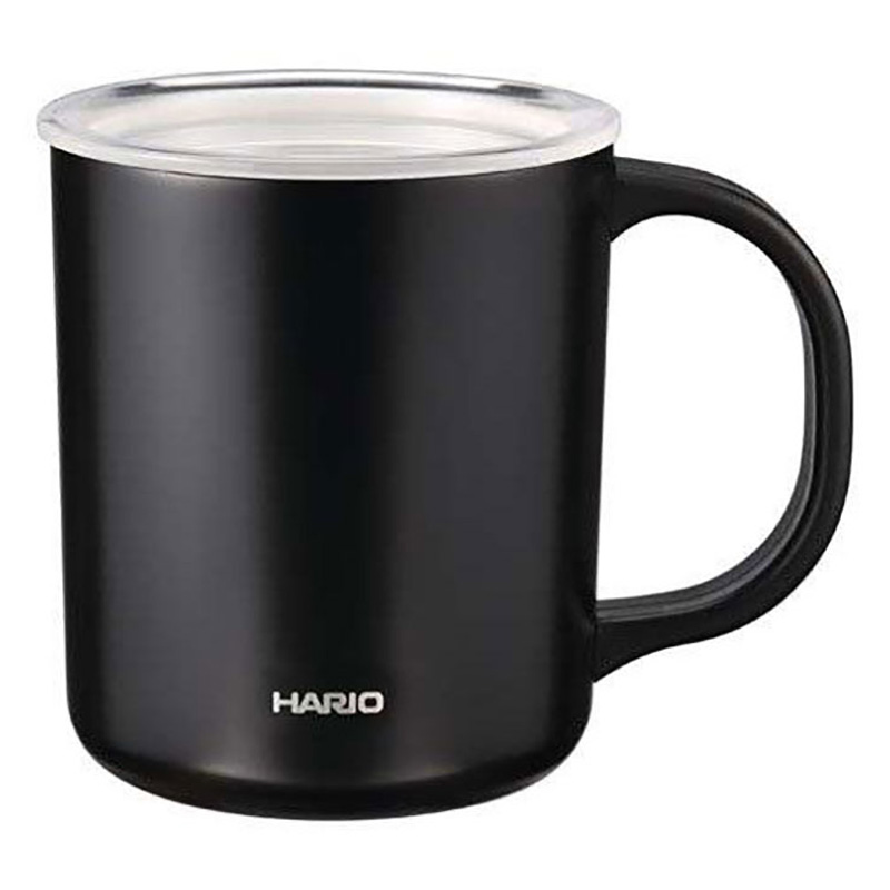 セラミックコーティング 真空二重保温マグ 350ml ブラック