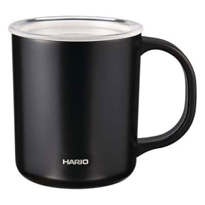 セラミックコーティング 真空二重保温マグ 350ml ブラック