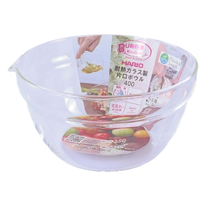 耐熱ガラス製 片口ボウル 400ml