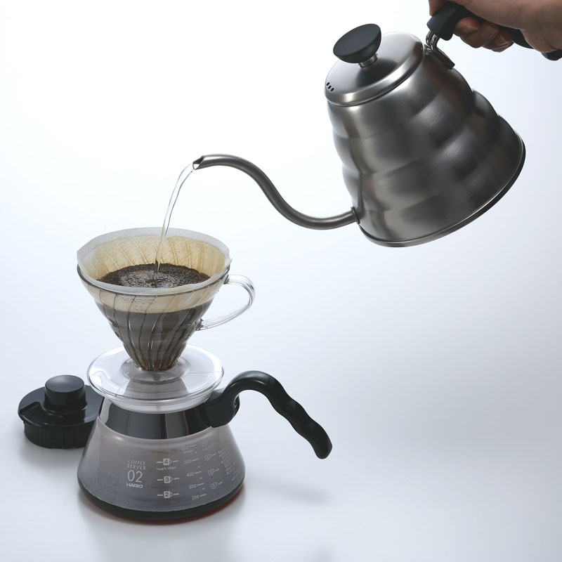 V60 ドリップケトル・ヴォーノ ヘアラインシルバー ｜ ミスター