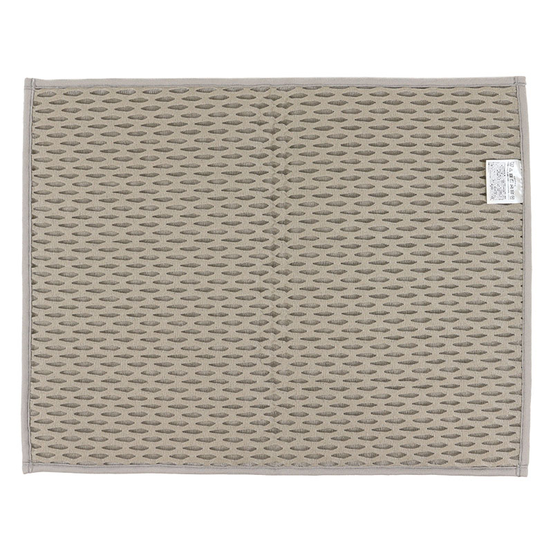 MOU 超極細繊維バスマット 45×60cm グレー