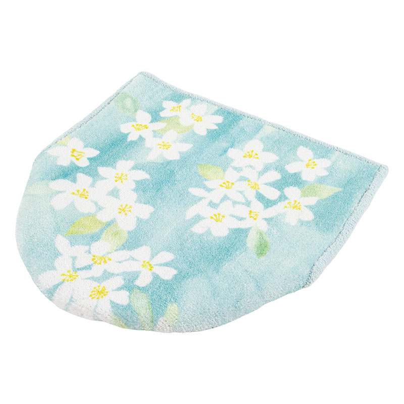 洋式トイレ フタカバー+トイレマット2点セット 普通型(U型・O型便座)洗浄・暖房型兼用タイプ ジャスミン