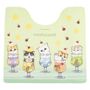 モフサンド PVCトイレマット クリームソーダにゃん