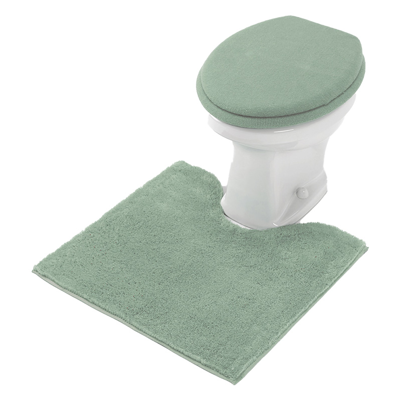 トイレ足元マット スモークグリーン