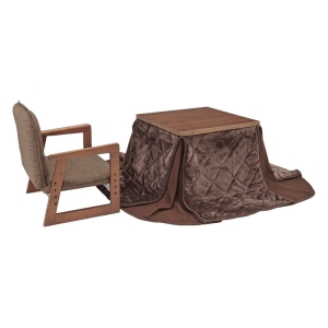 お一人様用ミドルこたつ 55×55cm NGM-N55DLH FBR　