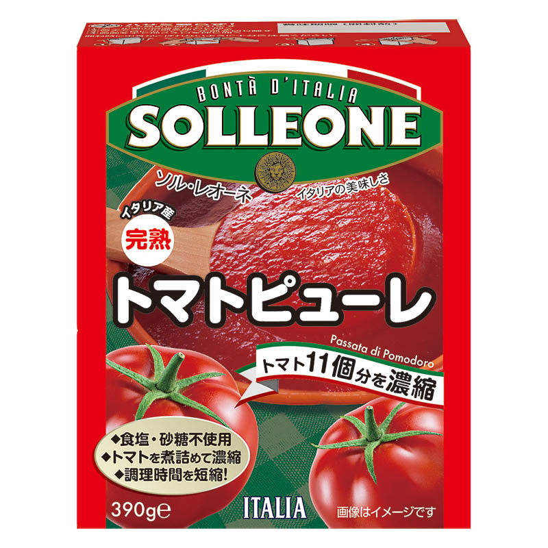 ソル・レオーネ パッサータ(テトラ)うらごし完熟トマト(トマトピューレ)390g