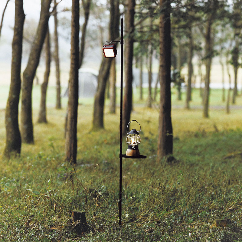 【お取り寄せ商品】アイアンランタンポール3WAY ブラック