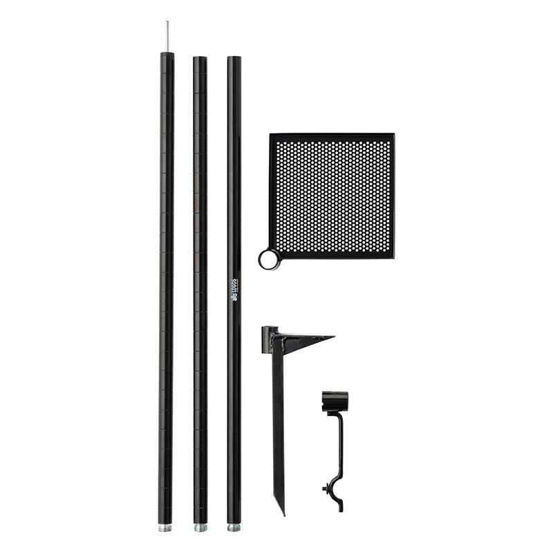 【お取り寄せ商品】アイアンランタンポール3WAY ブラック