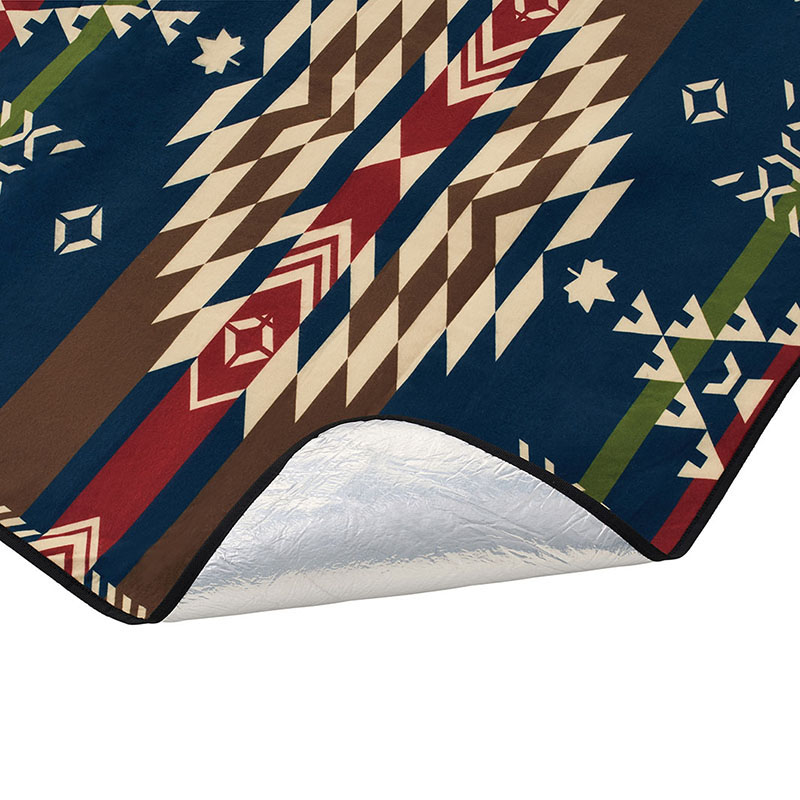 ●断熱防水ピクニックサーモマット(110×155cm)(LOGOS LAND) ネイビー