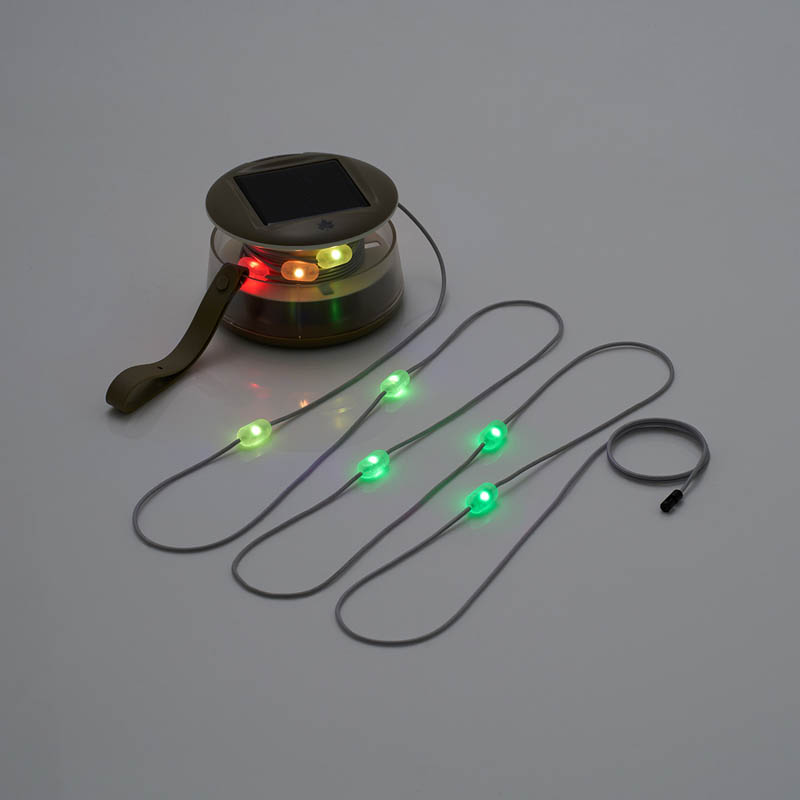【お取り寄せ商品】キラメキまきまきソーラーライト カーキ