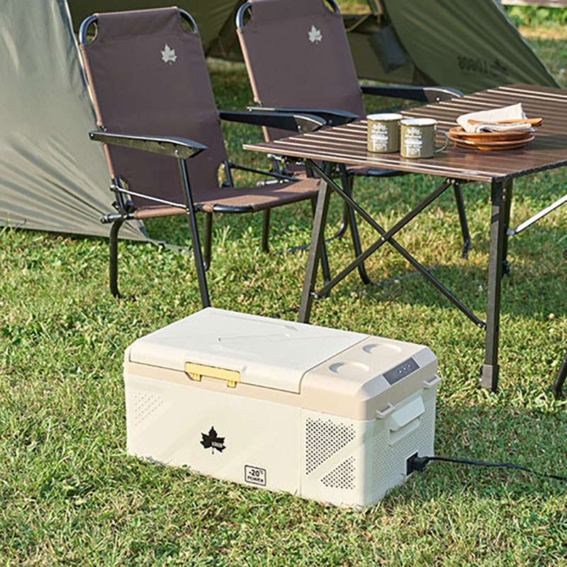 【お取り寄せ商品】(野電)エレキャン・冷凍冷蔵庫 16-BF(-20℃～20℃) アイボリー