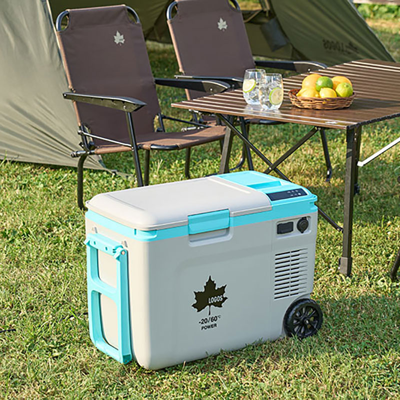 【お取り寄せ商品】(野電)エレキャン・温冷・冷凍庫 27-BF(-20℃～60℃ ホイール) グレー