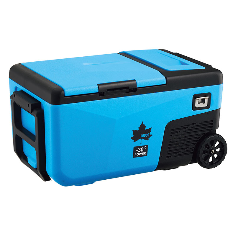 【お取り寄せ商品】(野電)エレキャン・凍結冷凍冷蔵庫 25-BF(-30℃～20℃ 2ドア ホイール) ブルー