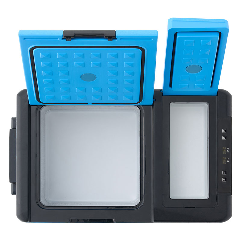 【お取り寄せ商品】(野電)エレキャン・凍結冷凍冷蔵庫 25-BF(-30℃～20℃ 2ドア ホイール) ブルー