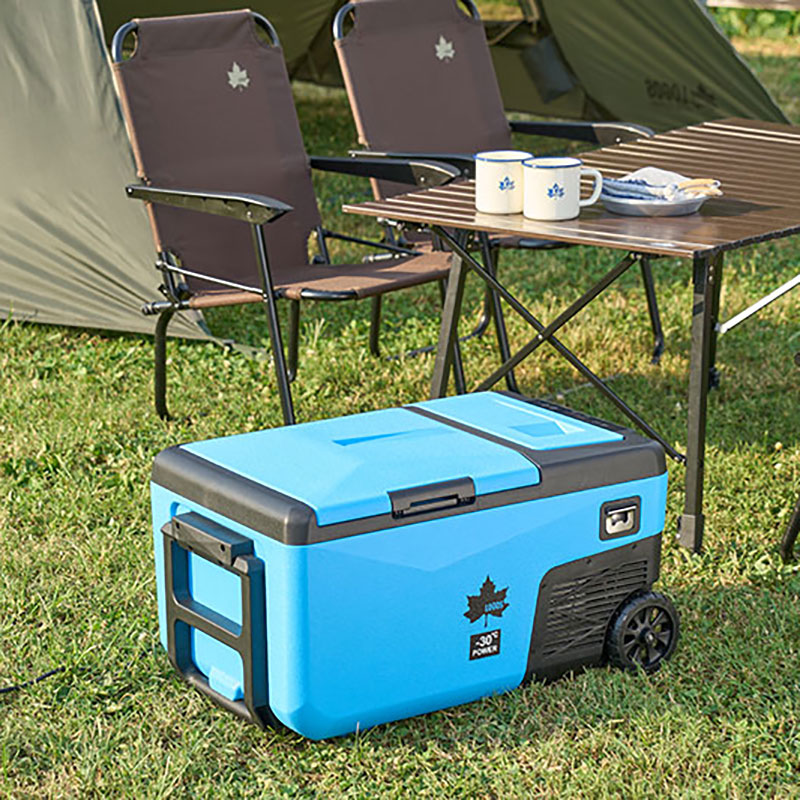 【お取り寄せ商品】(野電)エレキャン・凍結冷凍冷蔵庫 25-BF(-30℃～20℃ 2ドア ホイール) ブルー