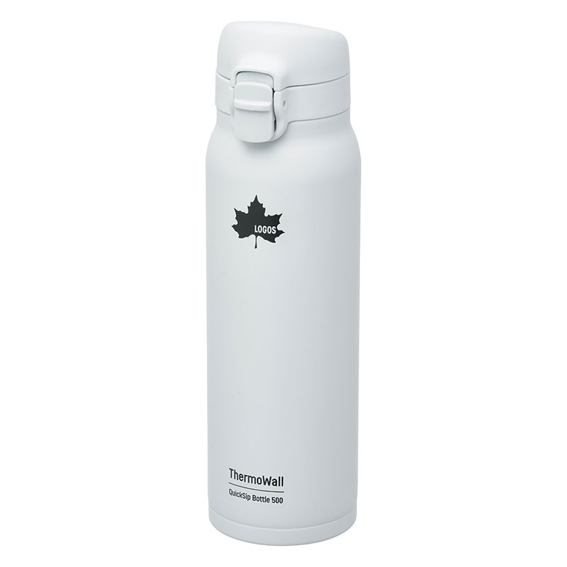 【5月下旬入荷予定】ThermoWall 真空断熱ワンタッチボトル 500 アイスグレー
