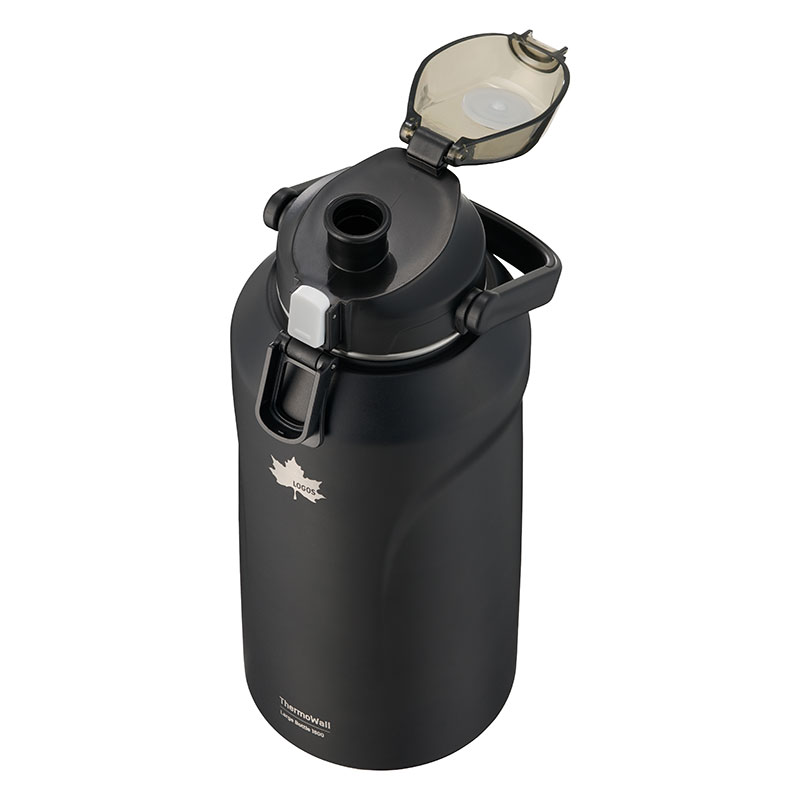 【5月下旬入荷予定】ThermoWall 真空断熱ラージアイスドリンクボトル撃飲 1800 ブラック