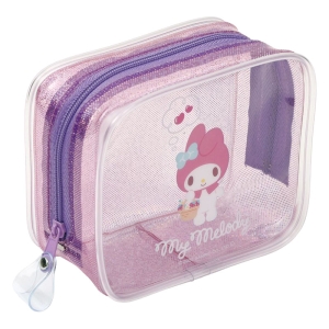 キラキラボックスポーチ マイメロディ 10×12.5×マチ4.5cm