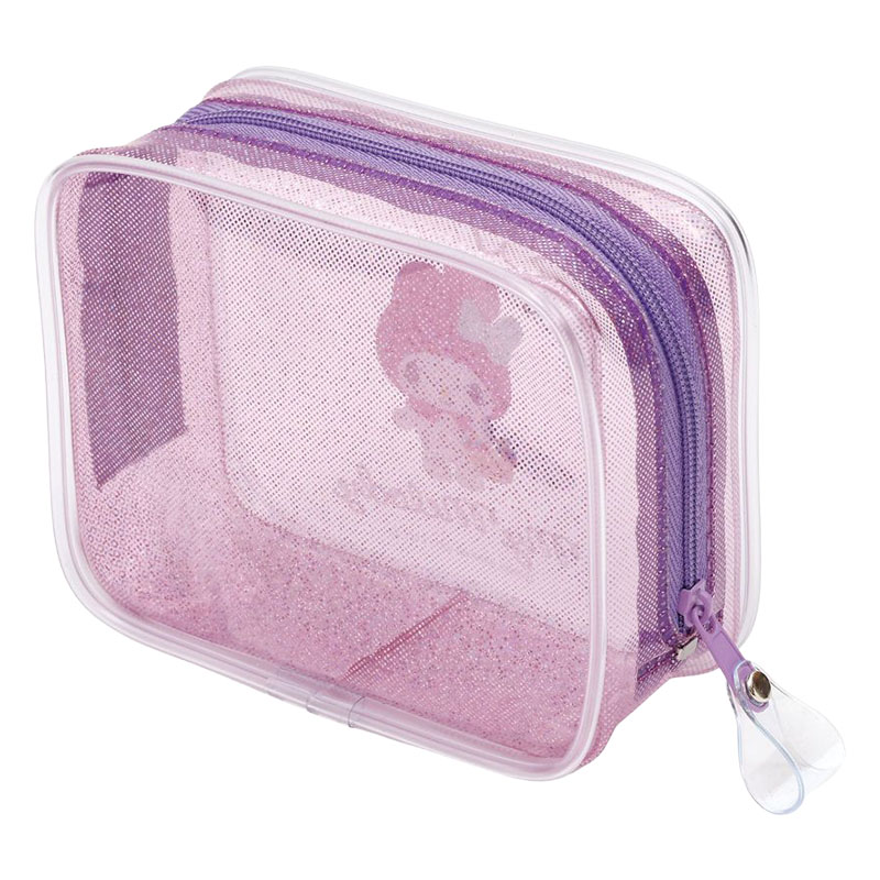 キラキラボックスポーチ マイメロディ 10×12.5×マチ4.5cm