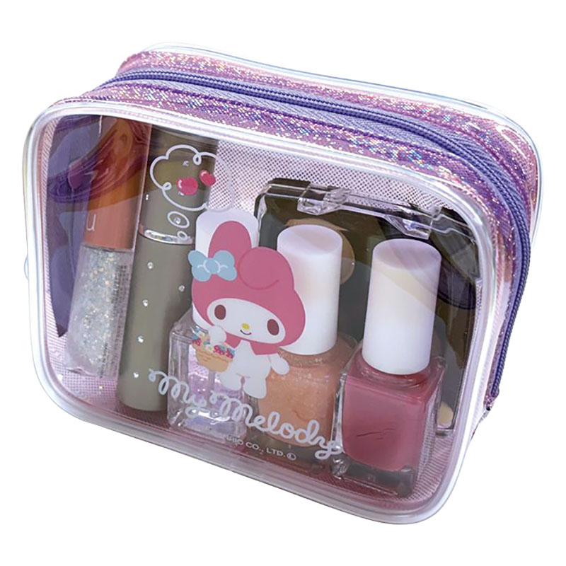 キラキラボックスポーチ マイメロディ 10×12.5×マチ4.5cm