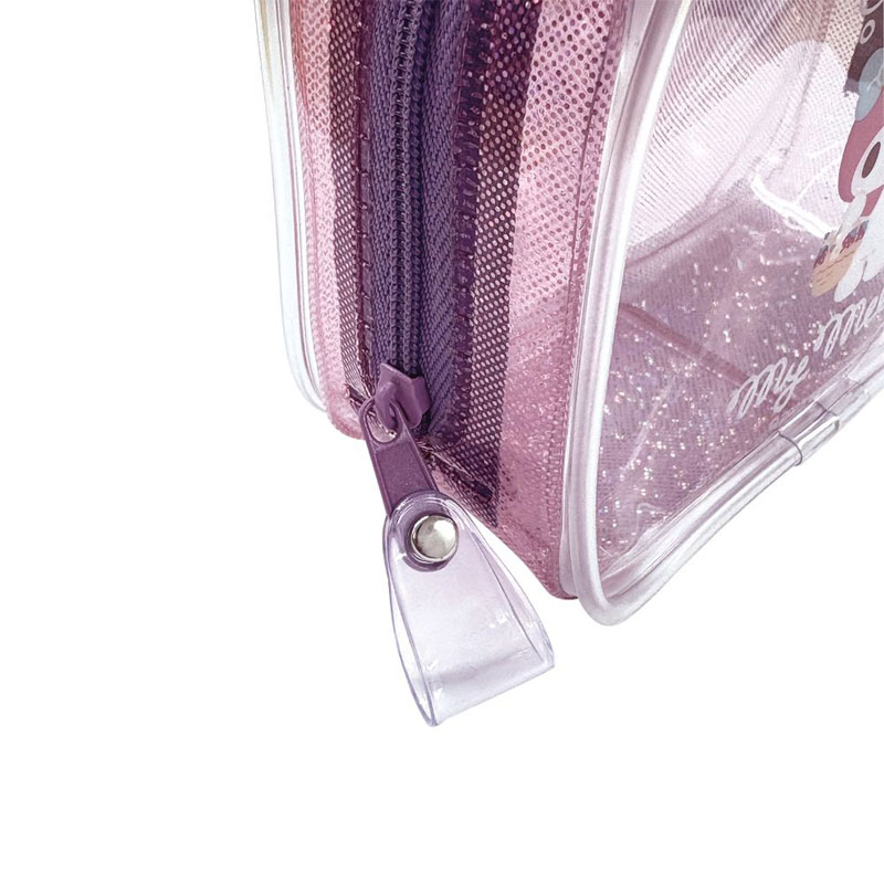 キラキラボックスポーチ マイメロディ 10×12.5×マチ4.5cm