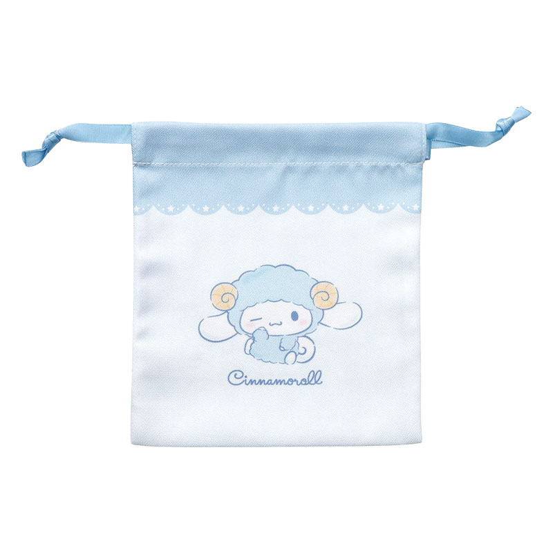 巾着 おやすみひつじ シナモロール 16×15cm