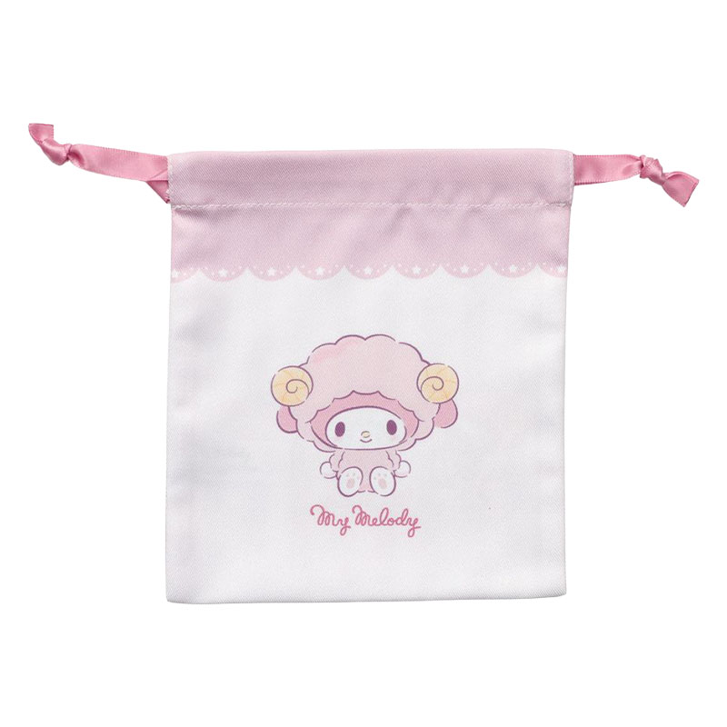 巾着 おやすみひつじ マイメロディ 16×15cm