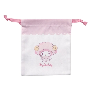 巾着 おやすみひつじ マイメロディ 16×15cm