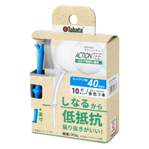 アクションティー 40mm ブルー&ホワイト 10本入