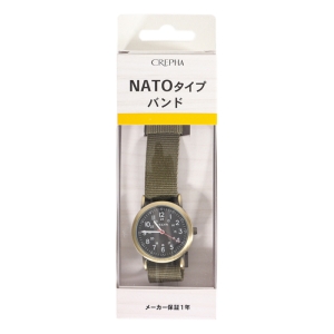 TELVA アナログ腕時計 NATOタイプバンド TE-AM043-KIG