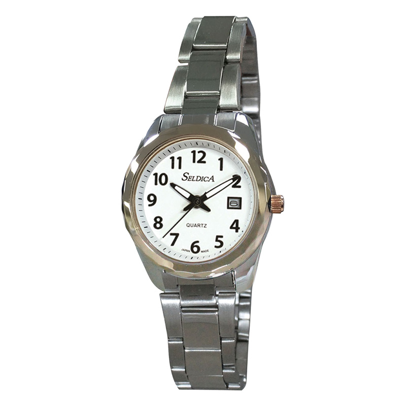 【お取り寄せ商品】日本製レディースウォッチ SD-AL048-WTT シルバー