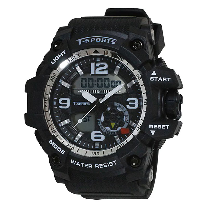 ティースポーツ アナログ&デジタル腕時計 TS-AD095-BK