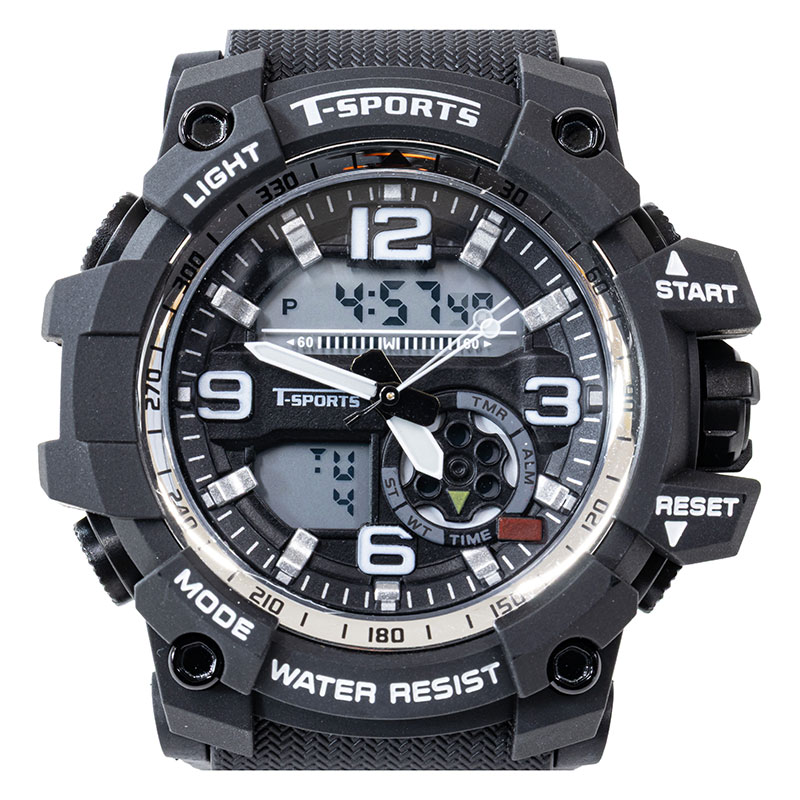ティースポーツ アナログ&デジタル腕時計 TS-AD095-BK