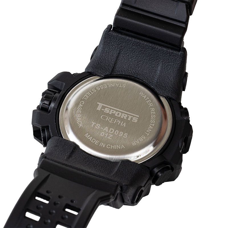 ティースポーツ アナログ&デジタル腕時計 TS-AD095-BK