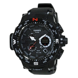 ティースポーツ アナデジ腕時計 TS-AD096-BK