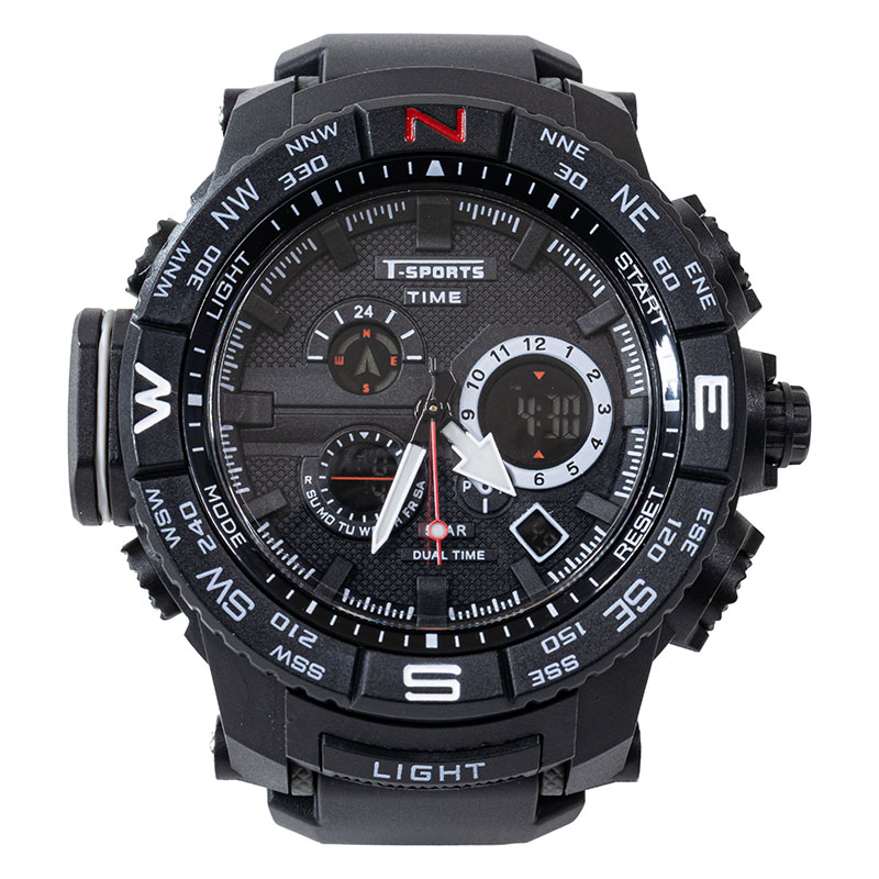 ティースポーツ アナデジ腕時計 TS-AD096-BK