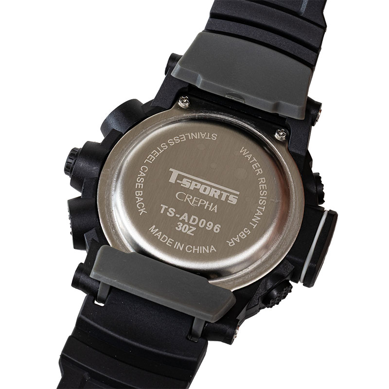 ティースポーツ アナデジ腕時計 TS-AD096-BK