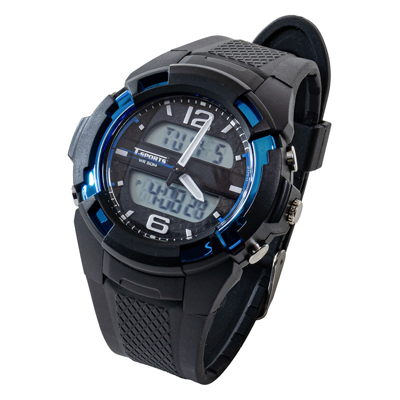 ティースポーツ アナログ&デジタル腕時計 TS-AD251-BL