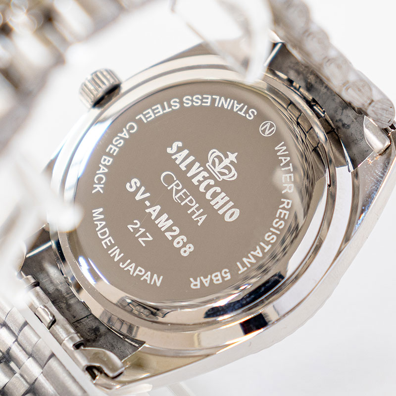 サルベキオ デイト付きアナログ腕時計 SV-AM268-BKS