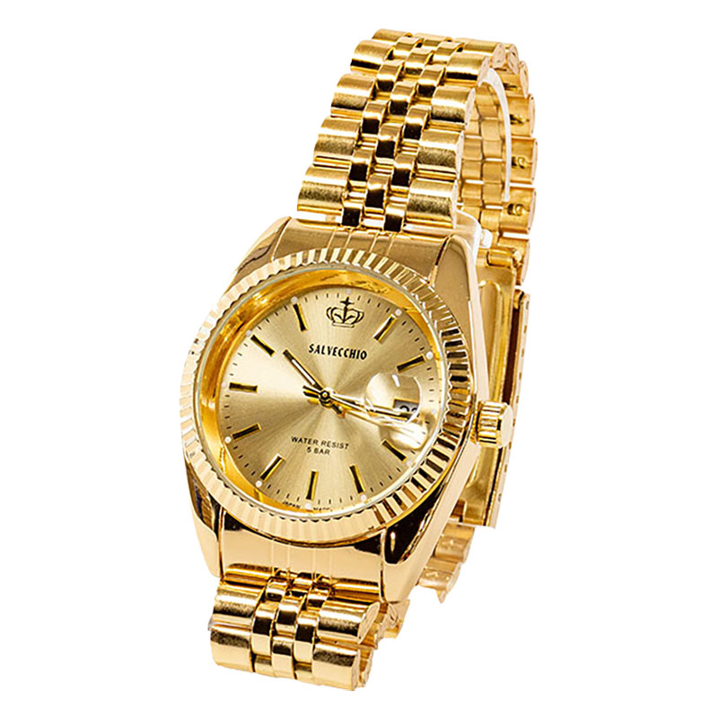 サルベキオ デイト付きアナログ腕時計 SV-AM270-CHG