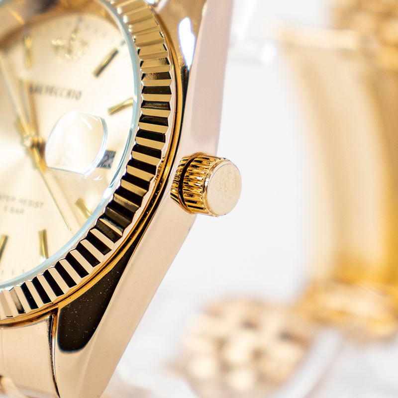 サルベキオ デイト付きアナログ腕時計 SV-AM270-CHG