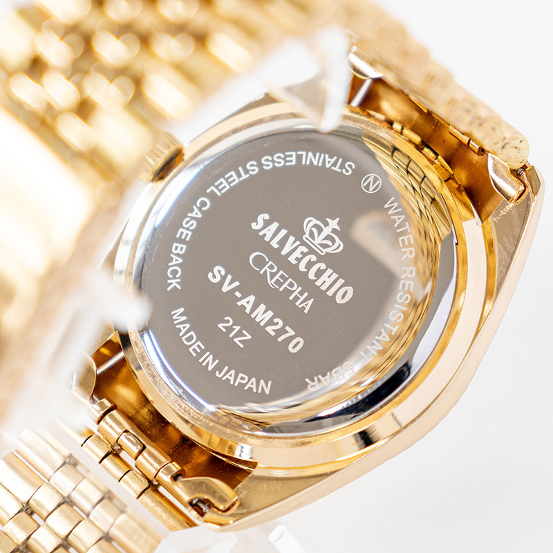 サルベキオ デイト付きアナログ腕時計 SV-AM270-CHG