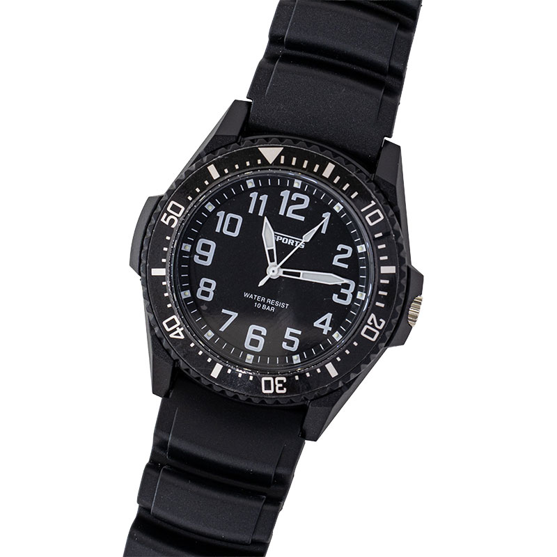 スポーツウォッチ ウレタン 10気圧防水 TS-AM305-BK