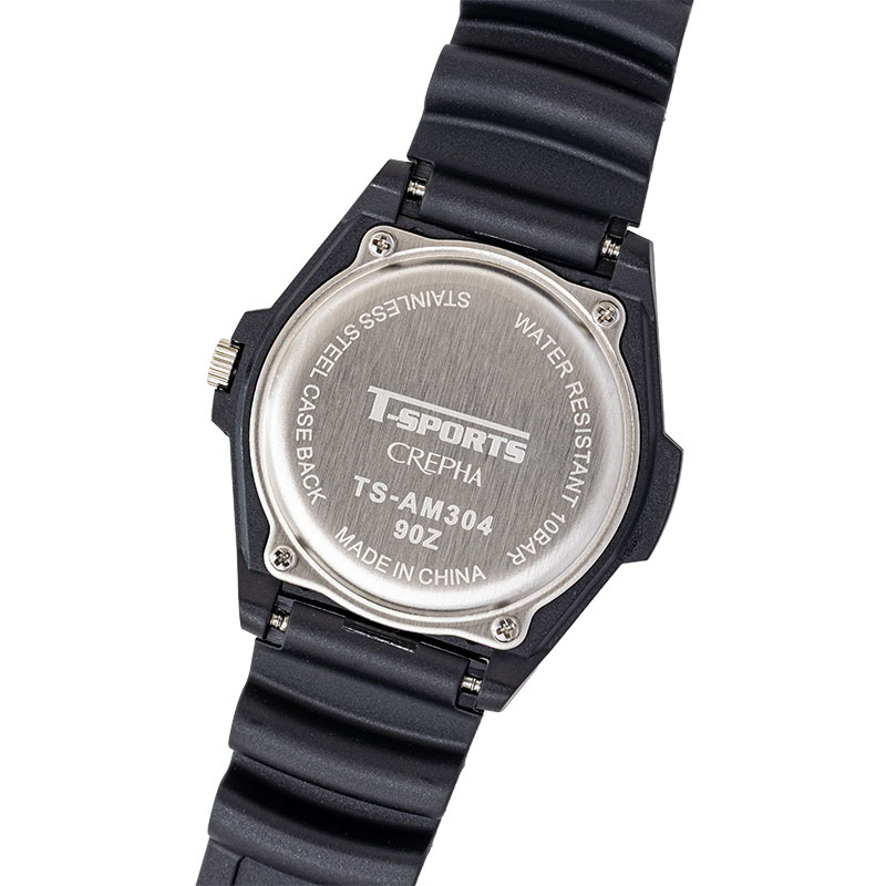 スポーツウォッチ ウレタン 10気圧防水 TS-AM304-WT